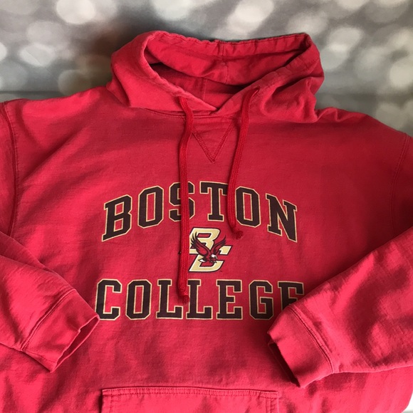 Vintage Boston College hoodie. Faded red. Mens XL - Picture 5 of 7